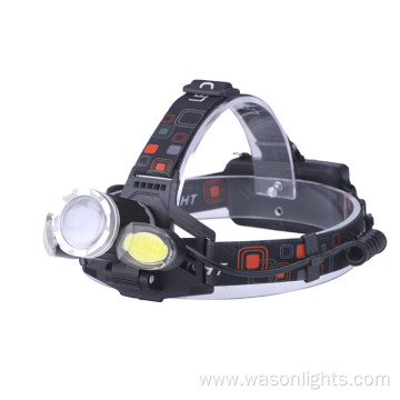 Powerful T6 COB Focusable USB Head Torch Light